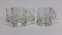 Set of 5 Vintage 1940s Clear Federal Mini Beer Mug Shot Glasses - Treasure Valley Antiques & Collectibles