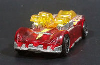 2005 Hot Wheels What-4-2 Translucent Red w/ Flames Die Cast Toy Race Car Vehicle - Treasure Valley Antiques & Collectibles