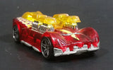 2005 Hot Wheels What-4-2 Translucent Red w/ Flames Die Cast Toy Race Car Vehicle - Treasure Valley Antiques & Collectibles