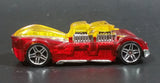 2005 Hot Wheels What-4-2 Translucent Red w/ Flames Die Cast Toy Race Car Vehicle - Treasure Valley Antiques & Collectibles