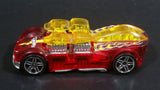 2005 Hot Wheels What-4-2 Translucent Red w/ Flames Die Cast Toy Race Car Vehicle - Treasure Valley Antiques & Collectibles