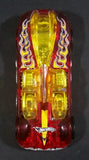 2005 Hot Wheels What-4-2 Translucent Red w/ Flames Die Cast Toy Race Car Vehicle - Treasure Valley Antiques & Collectibles