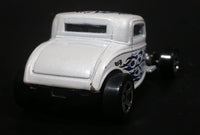 1999 Hot Wheels '32 Ford Roadster Metallic White Die Cast Toy Hot Rod Car Vehicle - Treasure Valley Antiques & Collectibles