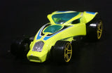 2008 Hot Wheels Web Trading Cards Brutalistic Fluorescent Light Green Yellow Die Cast Toy Car Vehicle - Treasure Valley Antiques & Collectibles