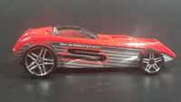 2004 First Editions Hot Wheels Shredded Red Die Cast Toy Race Car Vehicle - Treasure Valley Antiques & Collectibles