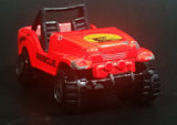 1996 Hot Wheels Baywatch Jeep CJ Bright Orange Die Cast Toy Car Vehicle - Treasure Valley Antiques & Collectibles