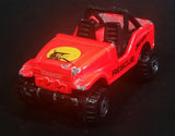 1996 Hot Wheels Baywatch Jeep CJ Bright Orange Die Cast Toy Car Vehicle - Treasure Valley Antiques & Collectibles