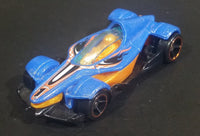 2010 Hot Wheels Formula Street Metalflake Blue Die Cast Toy Race Car Vehicle - Treasure Valley Antiques & Collectibles