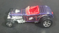 2001 Hot Wheels Skull and Crossbones Deuce Roadster Purple Die Cast Toy Hot Rod Car Vehicle - Treasure Valley Antiques & Collectibles