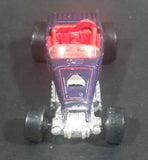 2001 Hot Wheels Skull and Crossbones Deuce Roadster Purple Die Cast Toy Hot Rod Car Vehicle - Treasure Valley Antiques & Collectibles