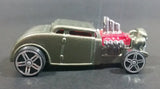 2013 Maisto Fresh Metal Knuckle Dragger Army Green Hot Rod Die Cast Toy Car Vehicle - Treasure Valley Antiques & Collectibles