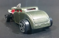 2013 Maisto Fresh Metal Knuckle Dragger Army Green Hot Rod Die Cast Toy Car Vehicle - Treasure Valley Antiques & Collectibles