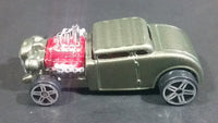 2013 Maisto Fresh Metal Knuckle Dragger Army Green Hot Rod Die Cast Toy Car Vehicle - Treasure Valley Antiques & Collectibles