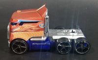 2014 Hot Wheels Hauling Rig Road Rally Copper Brown Semi Tractor Truck Die Cast Toy Car Vehicle Rig - Treasure Valley Antiques & Collectibles