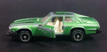 Rare Vintage CF Jaguar XJ-S Green with Black Dashed Stripes Die Cast Toy Car Vehicle w/ Opening Doors