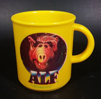 Rare 1988 Allen Productions Alf Television Show Character Plastic Yellow Cup Made in West Germany