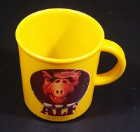 Rare 1988 Allen Productions Alf Television Show Character Plastic Yellow Cup Made in West Germany