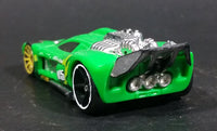 2014 Hot Wheels Track Builder Spine Busters Green Die Cast Toy Car Vehicle - Treasure Valley Antiques & Collectibles