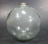 Antique Japanese 4 1/2" Round Spherical Blown Glass Fish Float Buoy Number 3