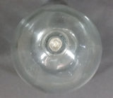 Antique Japanese 4 1/2" Round Spherical Blown Glass Fish Float Buoy Number 3