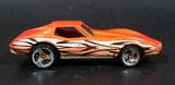 1998 Hot Wheels Tattoo Machines Corvette Stingray Orange Die Cast Toy Car Vehicle - Treasure Valley Antiques & Collectibles