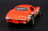 1998 Hot Wheels Tattoo Machines Corvette Stingray Orange Die Cast Toy Car Vehicle - Treasure Valley Antiques & Collectibles