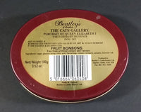 1990 Bentley's of London The Cat's Gallery Queen Elizabeth I Fruit Bon Bons Confectionery Tin Opened Still Full