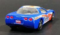 2011 Maisto Marvel Comics Nick Fury 1997 Chevrolet Corvette Blue Die Cast Toy Car Vehicle