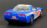 2011 Maisto Marvel Comics Nick Fury 1997 Chevrolet Corvette Blue Die Cast Toy Car Vehicle