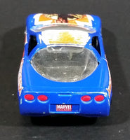 2011 Maisto Marvel Comics Nick Fury 1997 Chevrolet Corvette Blue Die Cast Toy Car Vehicle