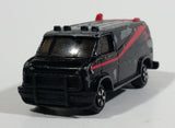 Vintage 1983 Ertl A-TEAM GMC Vandura Van Black Red Die Cast Toy Car Vehicle