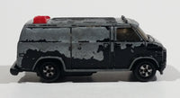 Vintage 1983 Ertl A-TEAM GMC Vandura Van Black Red Die Cast Toy Car Vehicle