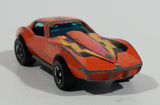 1980 Hot Wheels Chevrolet Corvette Stingray Orange Die Cast Toy Car Vehicle