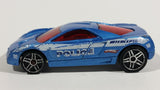 2010 Hot Wheels Police Pursuit Cadillac Cien Concept Interceptor Blue Die Cast Toy Car Law Enforcement Vehicle - Treasure Valley Antiques & Collectibles