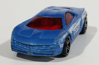 2010 Hot Wheels Police Pursuit Cadillac Cien Concept Interceptor Blue Die Cast Toy Car Law Enforcement Vehicle - Treasure Valley Antiques & Collectibles