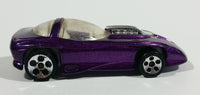 1993 Hot Wheels Silhouette II 5 DOT Wheels Metalflake Purple Die Cast Toy Car Vehicle