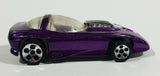 1993 Hot Wheels Silhouette II 5 DOT Wheels Metalflake Purple Die Cast Toy Car Vehicle