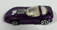 1993 Hot Wheels Silhouette II 5 DOT Wheels Metalflake Purple Die Cast Toy Car Vehicle