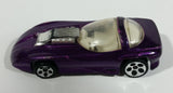 1993 Hot Wheels Silhouette II 5 DOT Wheels Metalflake Purple Die Cast Toy Car Vehicle