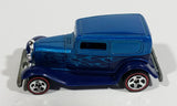 2008 Hot Wheels All Stars '32 Ford Delivery Truck Metalflake Blue Red Line Die Cast Toy Car Vehicle - Treasure Valley Antiques & Collectibles