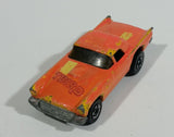 1987 Hot Wheels Color Racers '57 T-Bird 1957 Ford Thunder Bird Orange Die Cast Toy Car Vehicle - Treasure Valley Antiques & Collectibles