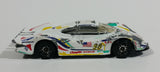 2000 Hot Wheels Porsche 911 GT1-98 White Die Cast Toy Race Car Vehicle - Treasure Valley Antiques & Collectibles