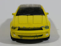 2006 Matchbox MBX Metal Ford Mustang GT Concept Yellow Die Cast Toy Car Vehicle - Treasure Valley Antiques & Collectibles