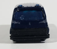 VHTF Vintage Golden Wheels Police Van Paddy Wagon 76 City of Golden Wheels Dark Blue Die Cast Toy Car Emergency Vehicle - Treasure Valley Antiques & Collectibles