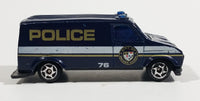 VHTF Vintage Golden Wheels Police Van Paddy Wagon 76 City of Golden Wheels Dark Blue Die Cast Toy Car Emergency Vehicle - Treasure Valley Antiques & Collectibles