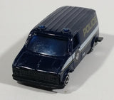 VHTF Vintage Golden Wheels Police Van Paddy Wagon 76 City of Golden Wheels Dark Blue Die Cast Toy Car Emergency Vehicle - Treasure Valley Antiques & Collectibles