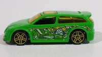 2011 Hot Wheels Graffiti Rides Audacious Neon Green Die Cast Toy Car Vehicle - Treasure Valley Antiques & Collectibles