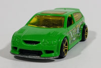 2011 Hot Wheels Graffiti Rides Audacious Neon Green Die Cast Toy Car Vehicle - Treasure Valley Antiques & Collectibles