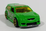 2011 Hot Wheels Graffiti Rides Audacious Neon Green Die Cast Toy Car Vehicle - Treasure Valley Antiques & Collectibles