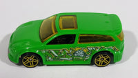 2011 Hot Wheels Graffiti Rides Audacious Neon Green Die Cast Toy Car Vehicle - Treasure Valley Antiques & Collectibles